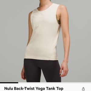 LULULEMON Nulu back twist tank top